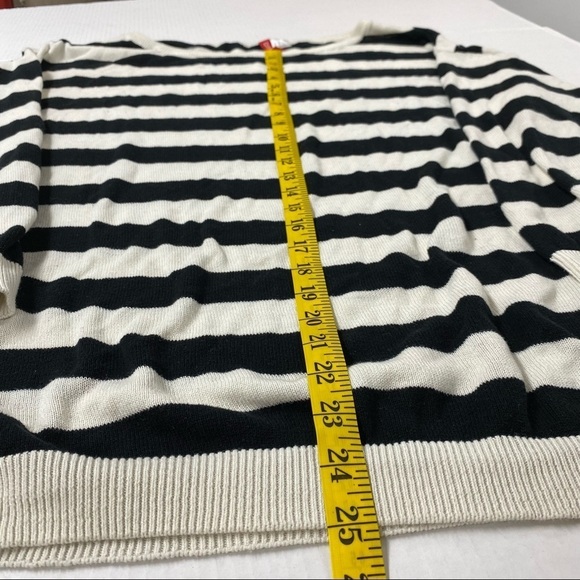 Divided Oversized Black & White Scoop Neck Sweater - Picture 6 of 10